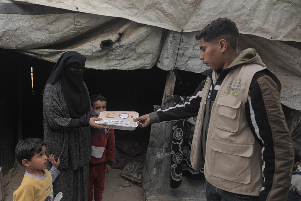 A hot meal for a family per day